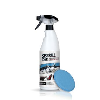 Frontal de la botella de Sisbrill Car Acondicionador de Plásticos, Piel y Gomas con aplicador azul