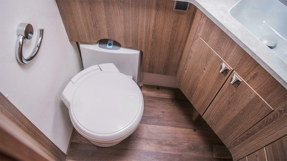 Banho de uma autocaravana